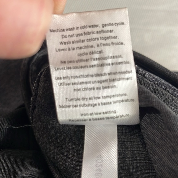 Reitmans Hyba Activewear Colorblock Leggings Black Grey Mesh Panel M - Picture 10 of 13